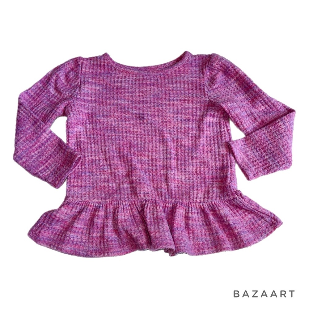 Cat and Jack lightweight ruffle trim sweater